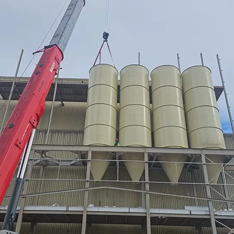 Bulk Loading Final Product Bins for Mills